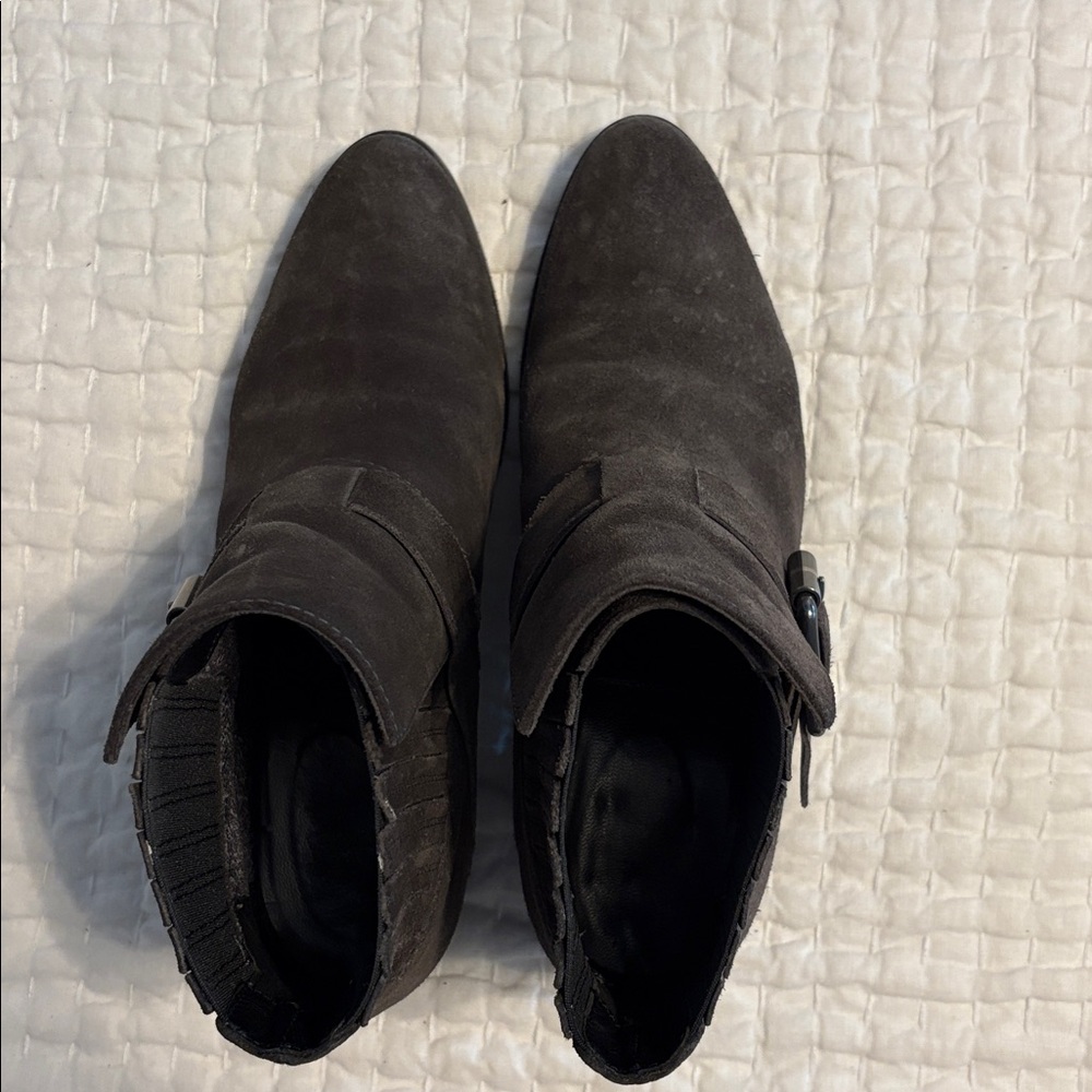 Aquatalia Dark Grey Suede Shoes - Picture 10 of 10